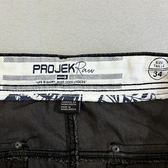 Vtg Projek Raw Cargo Shorts Mens 34 Plaid Y2K Casual Gorpcore Normcore Lot 5942 - Picture 6 of 11